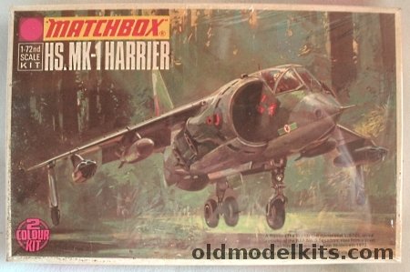 Matchbox 1/72 Hawker Siddeley Harrier Mk.1 - US Marines VMA-513 and RAF No. 3 Sq Wildenrath 1972, PK-16 plastic model kit